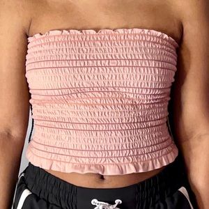 Arizona Jean Company Pink Strapless Top